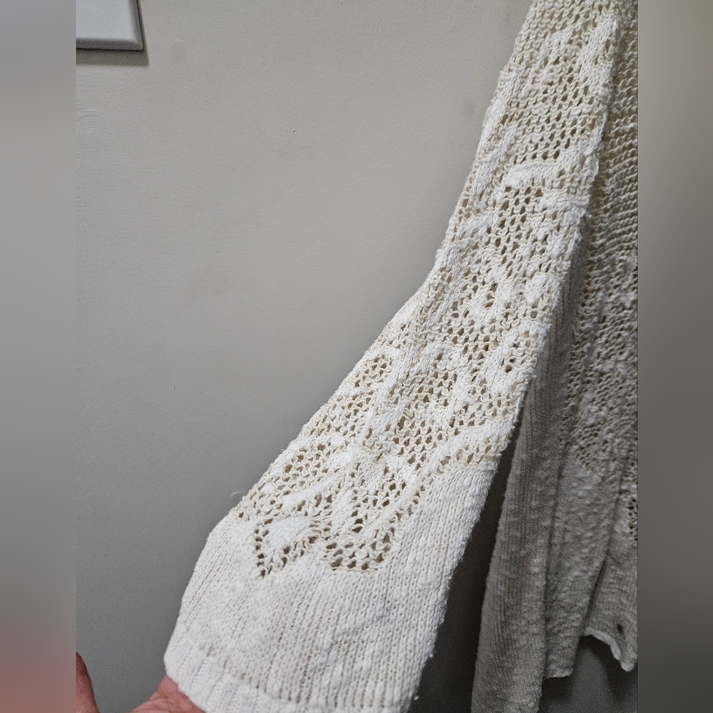 Crystal Kobe M cotton lace open sweater - Picture 5 of 10